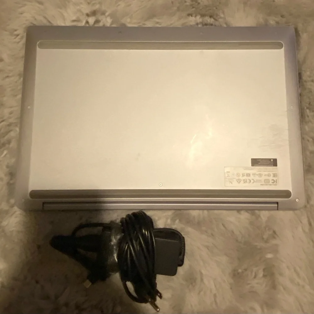 Lenovo Laptop with Charger - Silver and Black